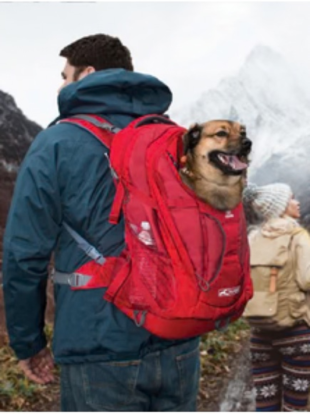 Kurgo Red Pet Carrier Backpack with Mesh Panels